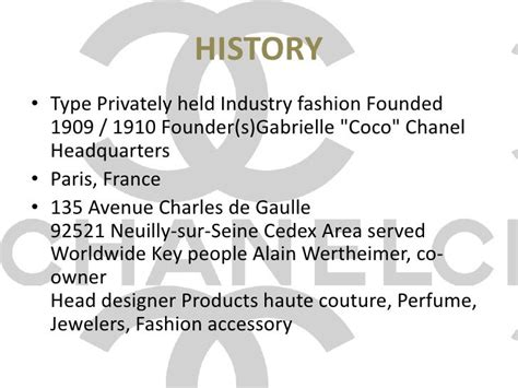 chanel brand founded